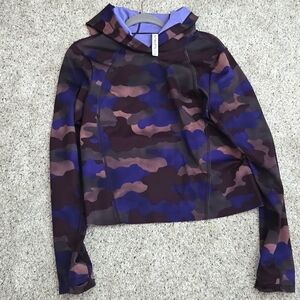 Athleta Brown and Purple Camouflage Jacket
